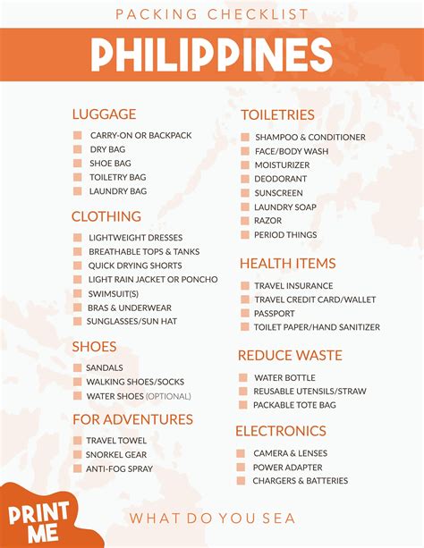 traveling to the philippines waht to bing|28 Top Philippines Packing List Items fo.